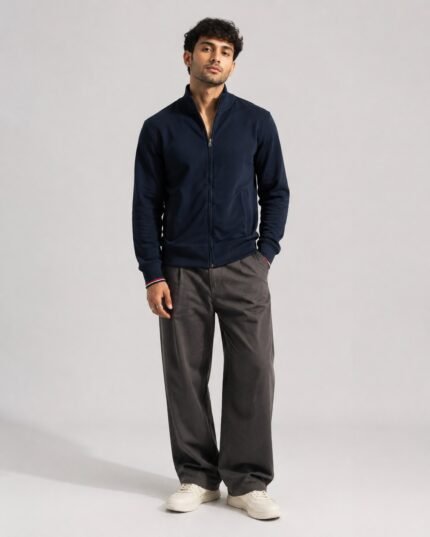 Navy Blue – Essential Full Zipper