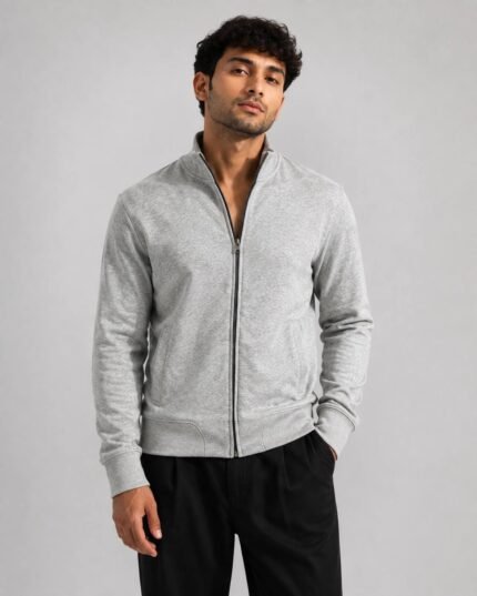 Grey – Essential Full Zipper